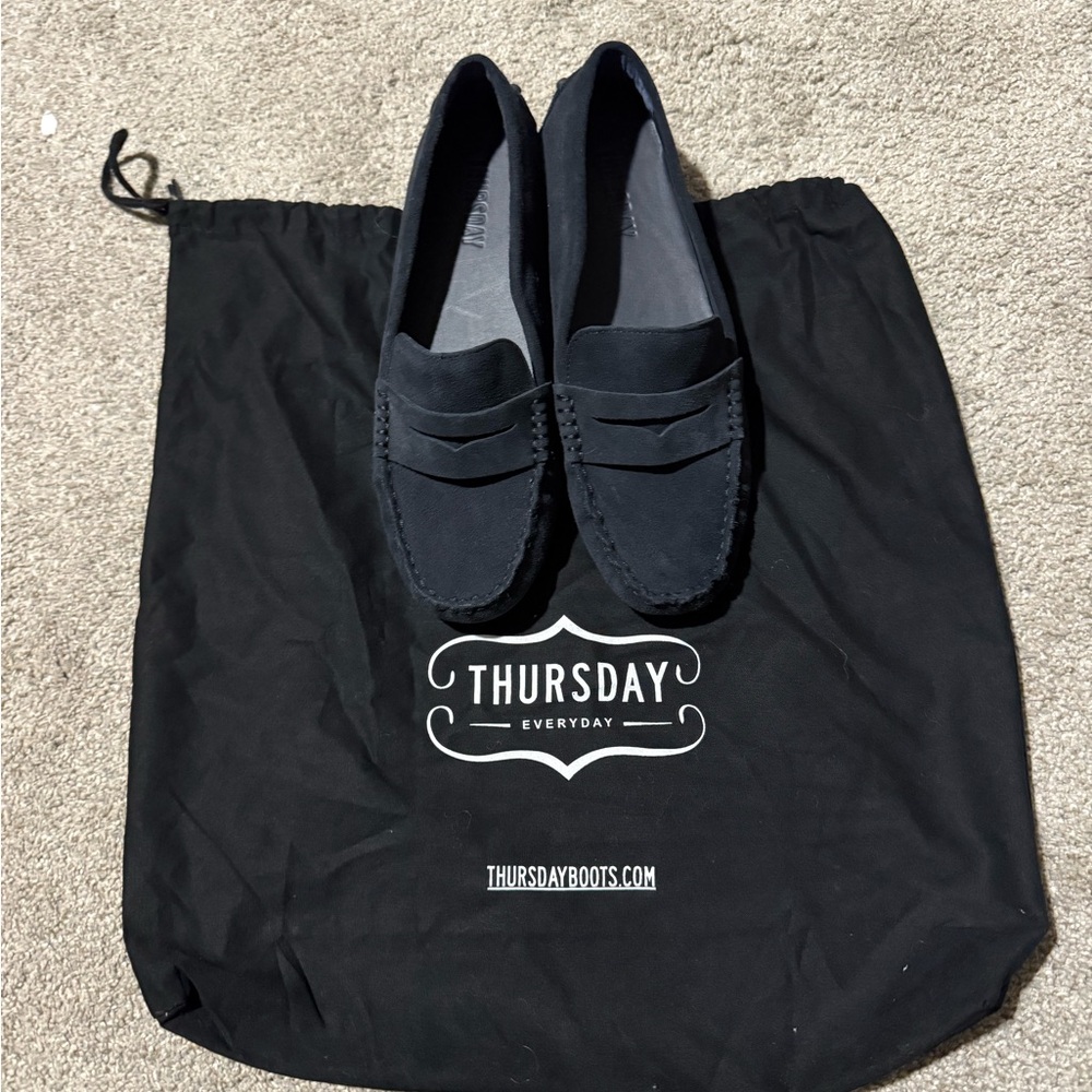 Thursday Boots Driving Loafers in Navy Suede!